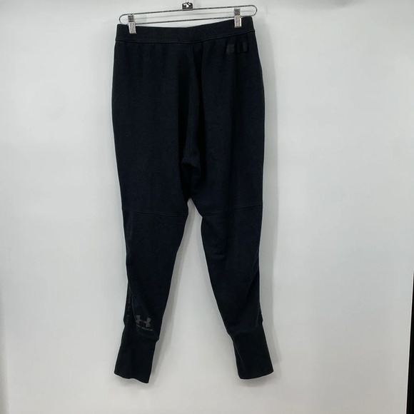 Under Armour Coldgear Sweatpants Womens Size Medium Dark Gray Zipper Fly Joggers - Picture 10 of 15
